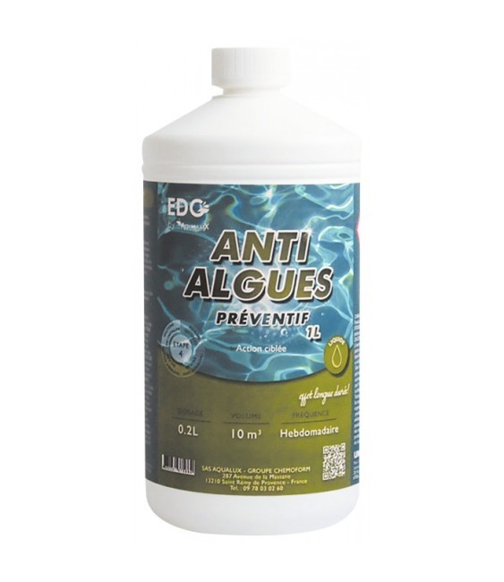 Anti-algues préventif - Action ciblée - 1 L - EDG