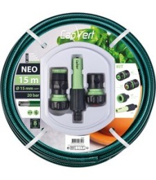 Batterie tuyau tricoté - 3 couches - Tricot simple- 15 M x 15 mm - CAP VERT