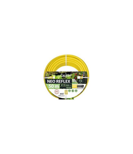Tuyau tricoté - 4 Couches - Double renfort - 50 M x 19 mm - CAP VERT