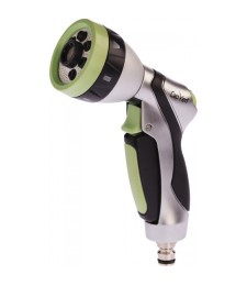 Pistolet arrosage - Pomme aluminium - 7 positions - Bi-matière - CAP VERT