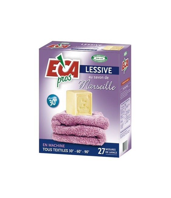 Lessive poudre - Savon de Marseille - 27 mesures de lavage - ECA