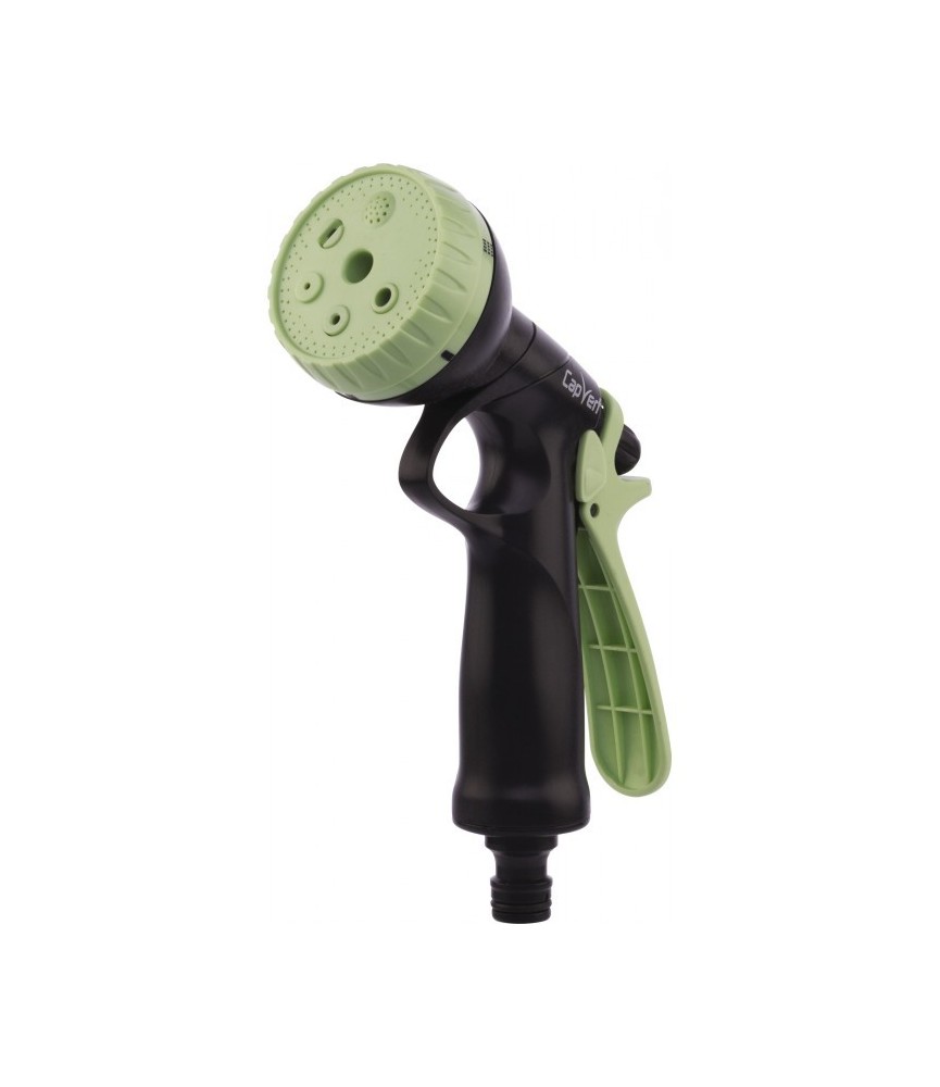 Pistolet à pomme jet progressif - 6 positions - Poignée arrière - CAP VERT Pistolet à pomme jet progressif - 6 positions - Poignée arrière - CAP VERT