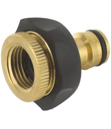 Nez de robinet avec adaptateur - Laiton - 15x21 - 20x27 mm - CAP VERT