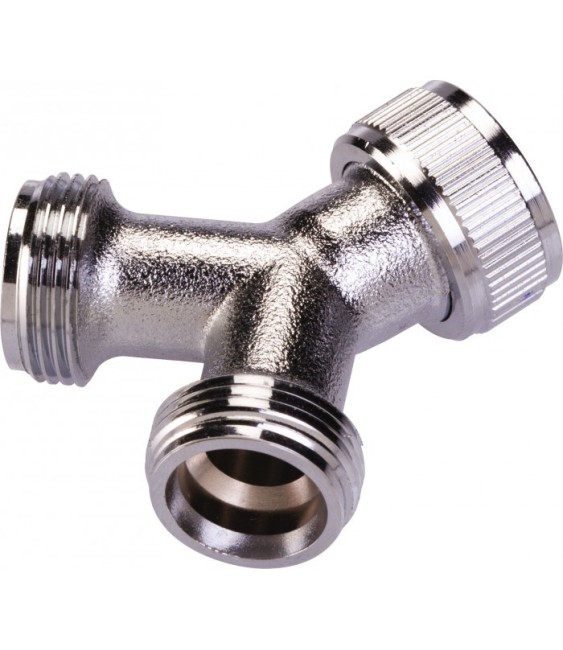 Raccord en Y avec écrou tournant - 20 x 27 mm - CAP VERT