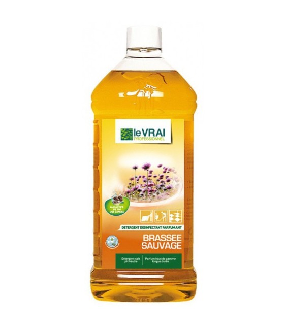 Détergent parfumant - Sols et surfaces - Brassée sauvage - 1 L - LE VRAI PROFESSIONNEL