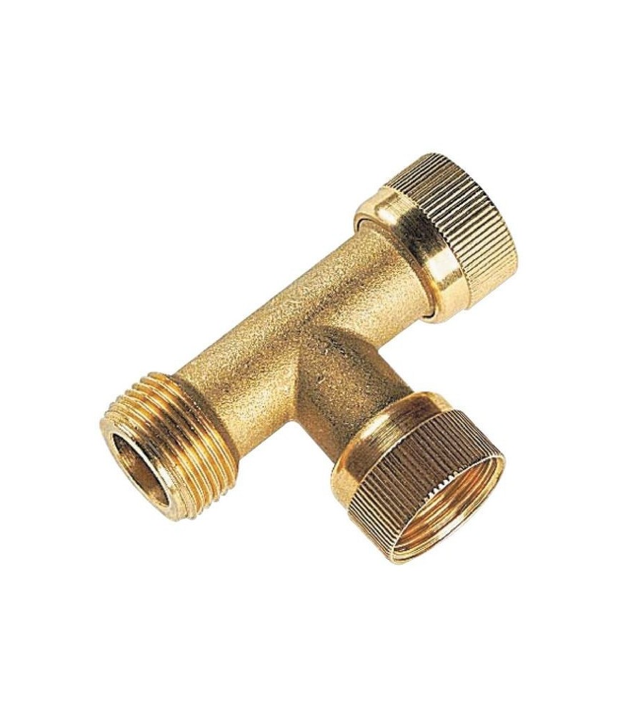 Clarinette à écrous tournant pour arrosage enterré - Laiton - 26 x 34 mm - CAP VERT