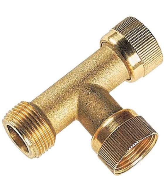 Clarinette à écrous tournant pour arrosage enterré - Laiton - 26 x 34 mm - CAP VERT