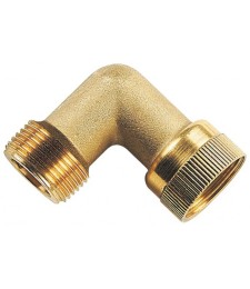 Union coudée Mâle / Femelle pour arrosage enterré - Laiton - 26 x 34 mm - CAP VERT
