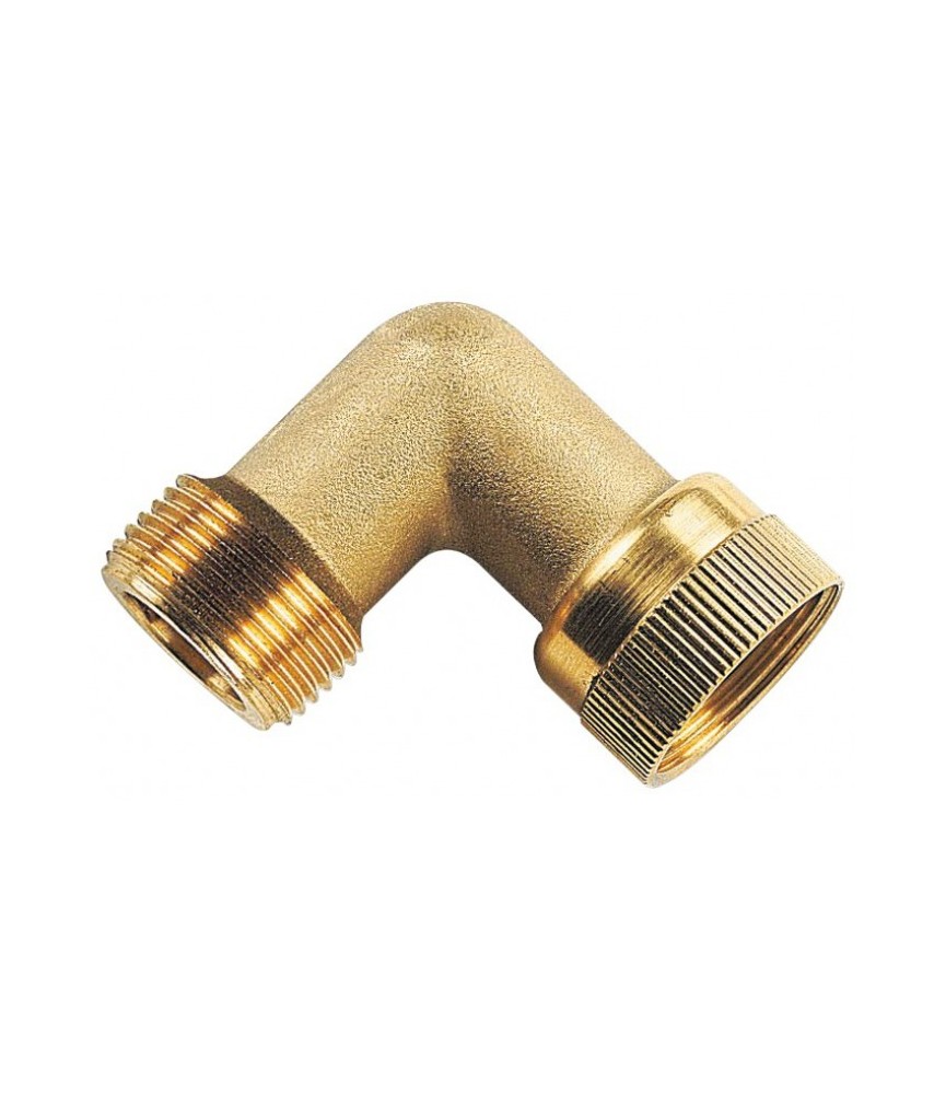 Union coudée Mâle / Femelle pour arrosage enterré - Laiton - 26 x 34 mm - CAP VERT Union coudée Mâle / Femelle pour arrosage enterré - Laiton - 26 x 34 mm - CAP VERT
