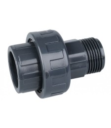 Manchon union à col - Fileté - PVC - 40 mm - CAP VERT