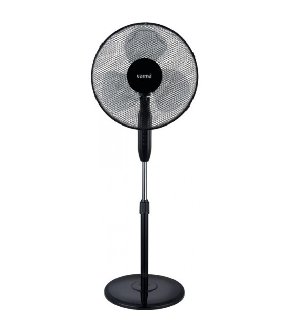 Ventilateur sur pied - Oscillant - 3 vitesses - Noir - VARMA