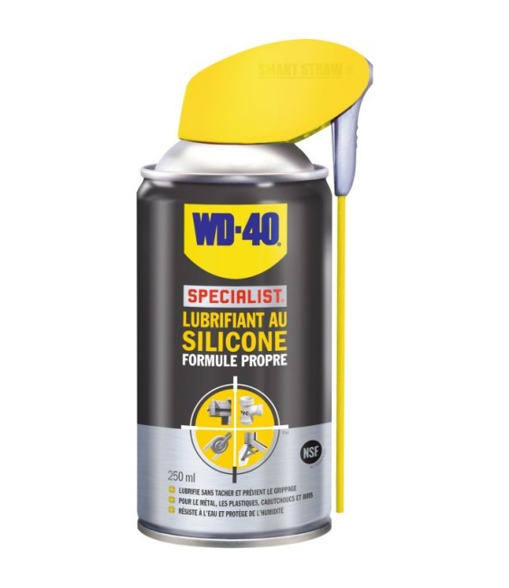 Lubrifiant au silicone Formule propre - 250 ml - WD-40 Spécialist