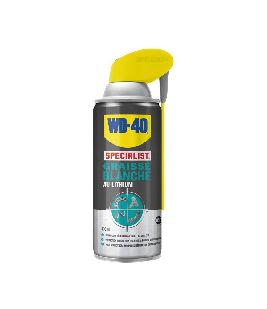Graisse blanche au lithium - 400 ml - WD-40 Spécialist Graisse blanche au lithium - 400 ml - WD-40 Spécialist
