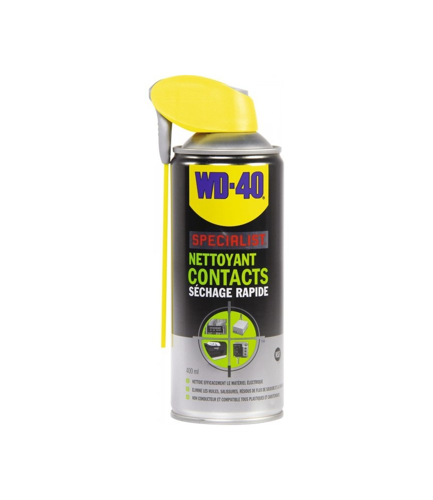 Nettoyant contacts Séchage rapide - 400 ml - WD-40 Spécialist