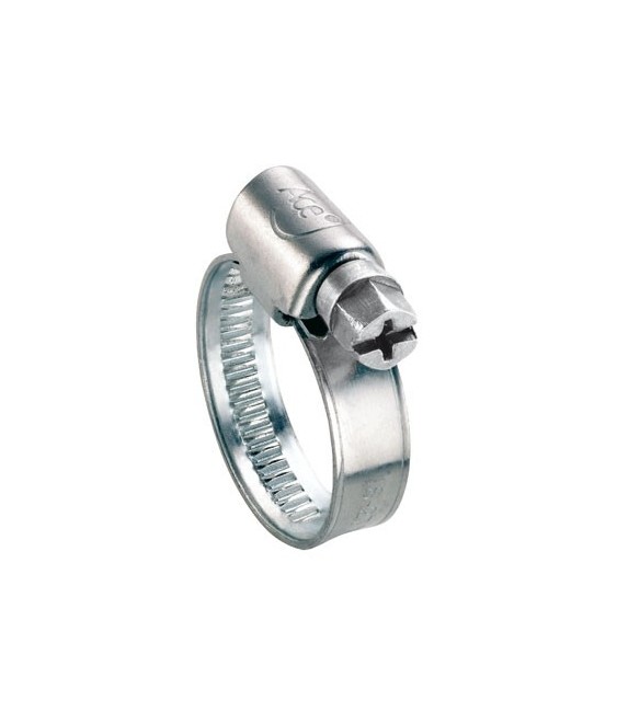 Colliers W1 Bande 12 mm - Acier zingué blanc -16-27mm - Lot de 25 - ACE
