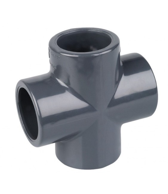 Croix PVC à coller - 50 mm - CAP VERT