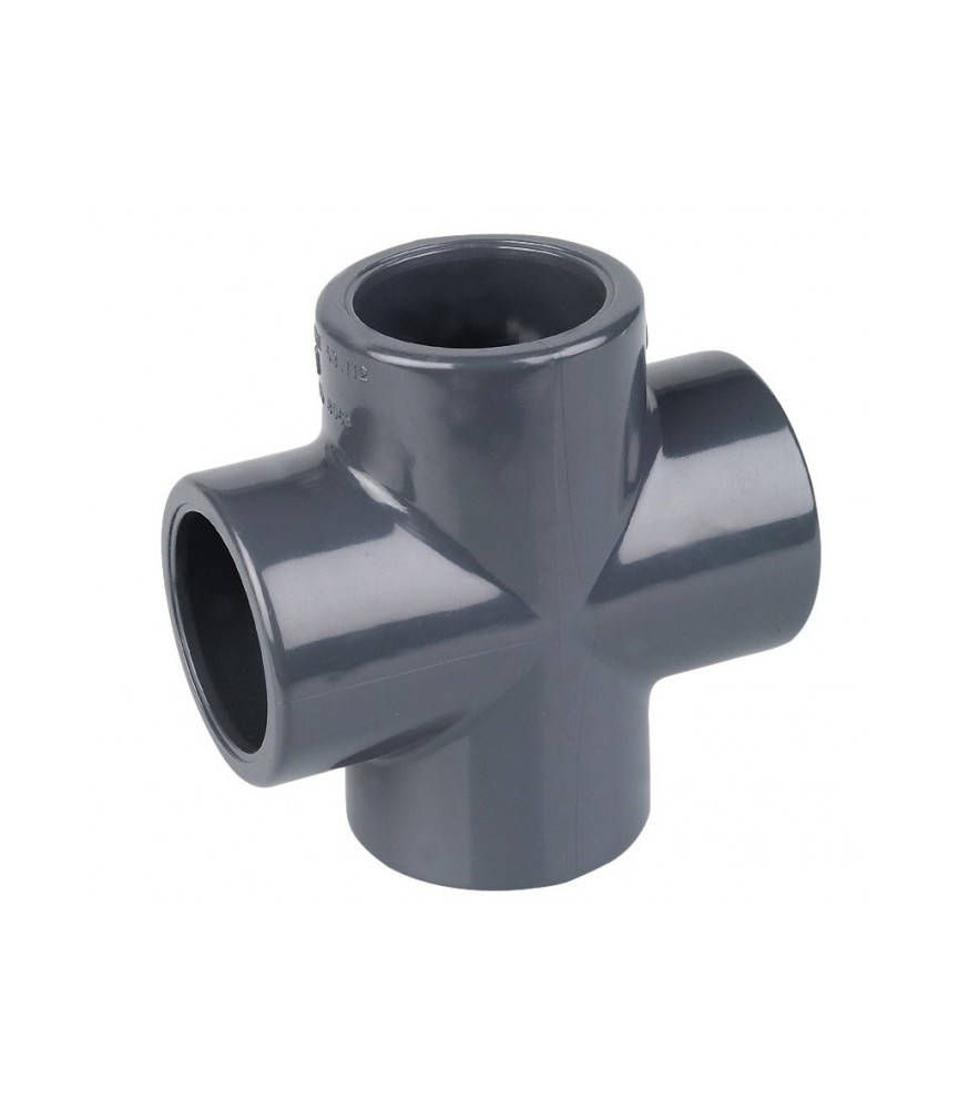 Croix PVC à coller - 40 mm - CAP VERT