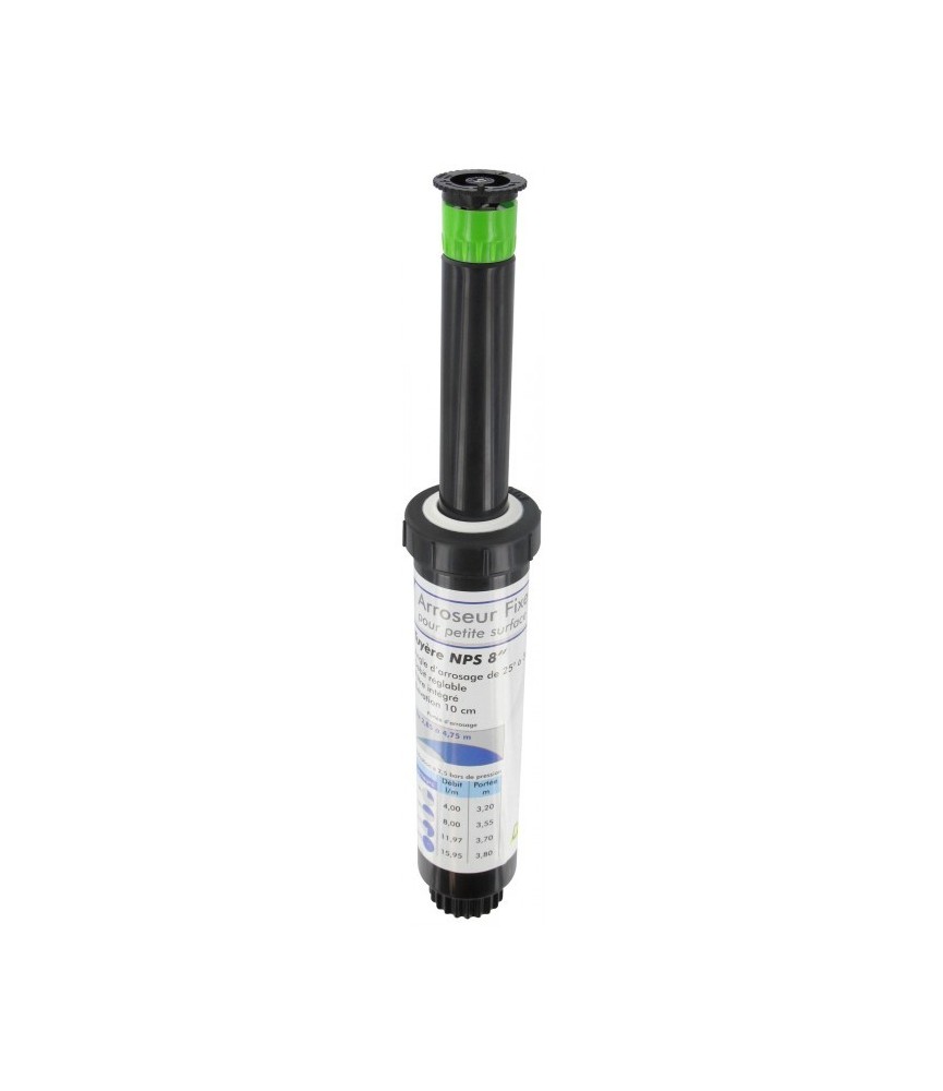 Tuyère NPS - Arroseur fixe petite surface - 8" - CAP VERT Tuyère NPS - Arroseur fixe petite surface - 8" - CAP VERT