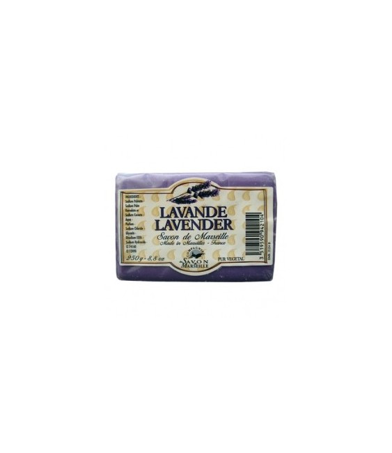 Savon de Marseille - Parfum Lavande - 250 gr - SAVONNERIE DU MIDI
