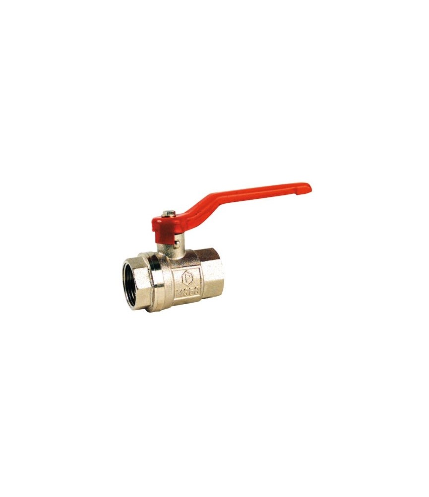 Vanne à bille 1/4 Tour - Femelle / Femelle - 40 x 49 mm - CAP VERT Vanne à bille 1/4 Tour - Femelle / Femelle - 40 x 49 mm - CAP VERT