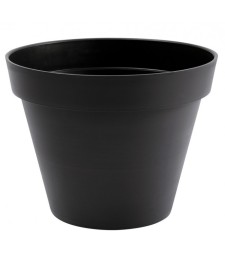 Pot à fleur en plastique - Gamme Toscane - 43 L - Gris anthracite - EDA