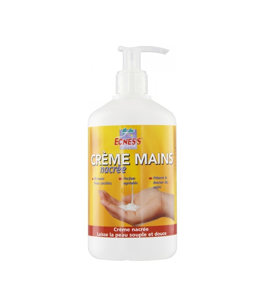 Savon crême mains - Nacré - 500 ml - ECNES'S Savon crême mains - Nacré - 500 ml - ECNES'S