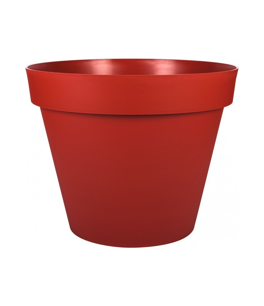 Pot à fleur en plastique - Gamme Toscane - 23 L - Rubis - EDA Pot à fleur en plastique - Gamme Toscane - 23 L - Rubis - EDA