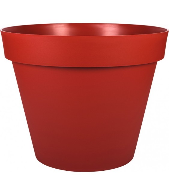 Pot à fleur en plastique - Gamme Toscane - 23 L - Rubis - EDA
