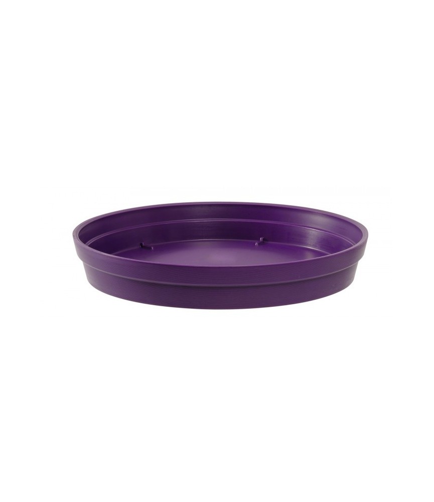 Soucoupe Toscane - Prune - Diamètre 34,5 cm pour pot de 43 L- EDA Soucoupe Toscane - Prune - Diamètre 34,5 cm pour pot de 43 L- EDA
