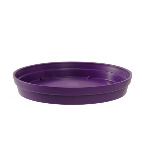Soucoupe Toscane - Prune - Diamètre 34,5 cm pour pot de 43 L- EDA