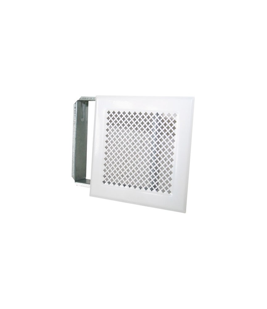 Grille d'aération cheminée - Blanc - 170 x 170 mm - DMO