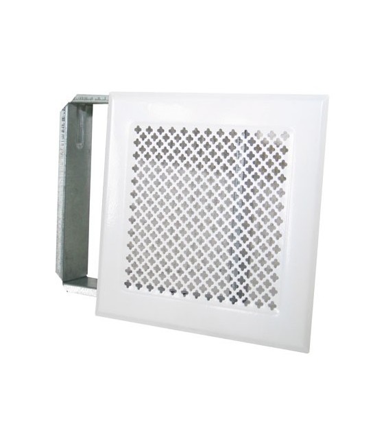 Grille d'aération cheminée - Blanc - 170 x 170 mm - DMO