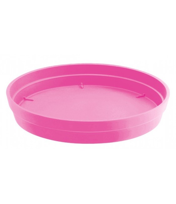 Soucoupe Toscane - Rose - Diamètre 22.5 cm pour pot de 10 L- EDA