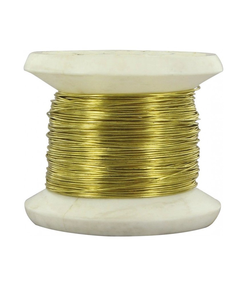 Bobine de fil Carcasse - Laiton - N°14 - 0.45 mm Bobine de fil Carcasse - Laiton - N°14 - 0.45 mm