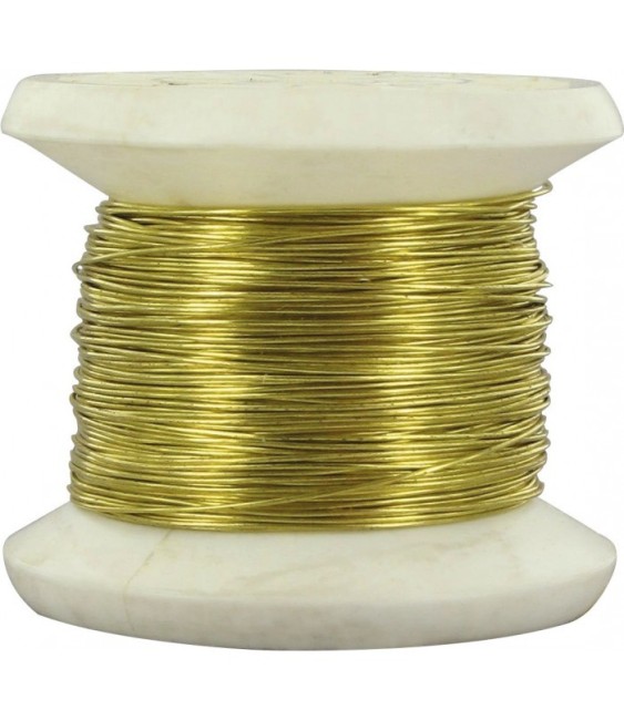 Bobine de fil Carcasse - Laiton - N°14 -  0.45 mm