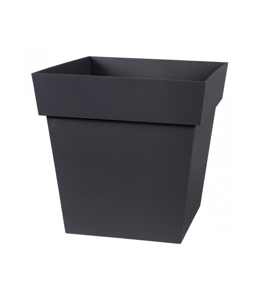 Pot à fleur carré - Gamme Toscane - 22 L - Gris anthracite- EDA Pot à fleur carré - Gamme Toscane - 22 L - Gris anthracite- EDA