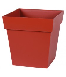 Pot à fleur carré - Gamme Toscane - 22 L - Rubis - EDA