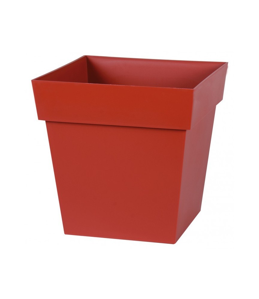 Pot à fleur carré - Gamme Toscane - 22 L - Rubis - EDA Pot à fleur carré - Gamme Toscane - 22 L - Rubis - EDA