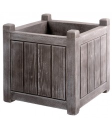 Bac carré avec réserve d'eau - CHARME - Gris cérusé - 67 L - 50 cm - EDA