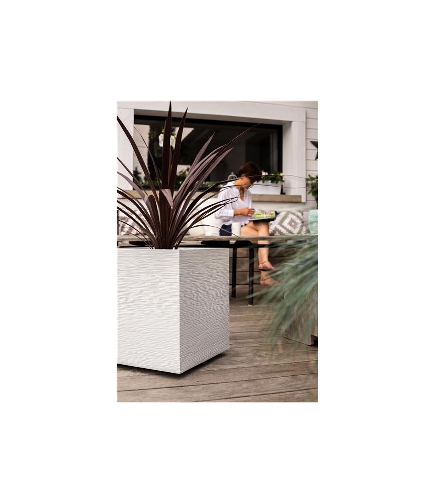 Pot carré - GRAPHIT - 31 L - Blanc cérusé - EDA Pot carré - GRAPHIT - 31 L - Blanc cérusé - EDA