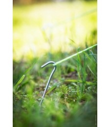 Piquet fils pour tente - Acier - 18 cm - Lot de 10 - CAO