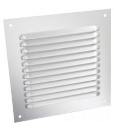 Grille de ventilation sans moustiquaire - métal - Carré - 165 mm - Aluminium -DMO