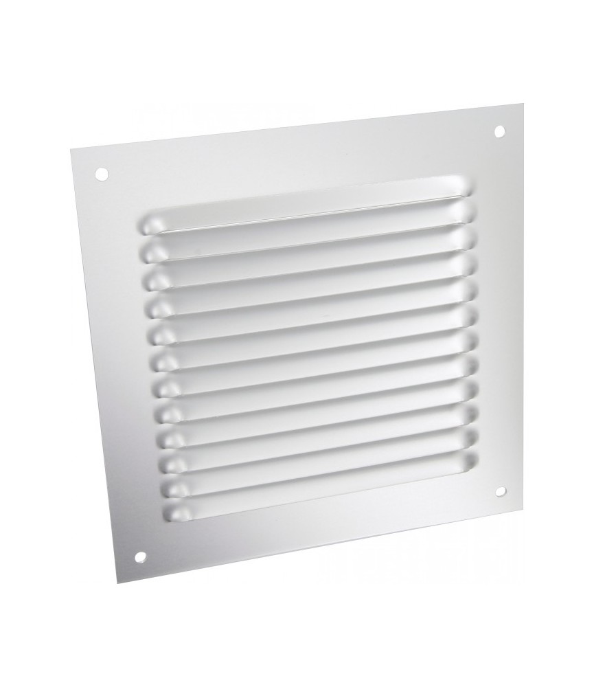 Grille de ventilation sans moustiquaire - métal - Carré - 165 mm - Aluminium -DMO Grille de ventilation sans moustiquaire - métal - Carré - 165 mm - Aluminium -DMO