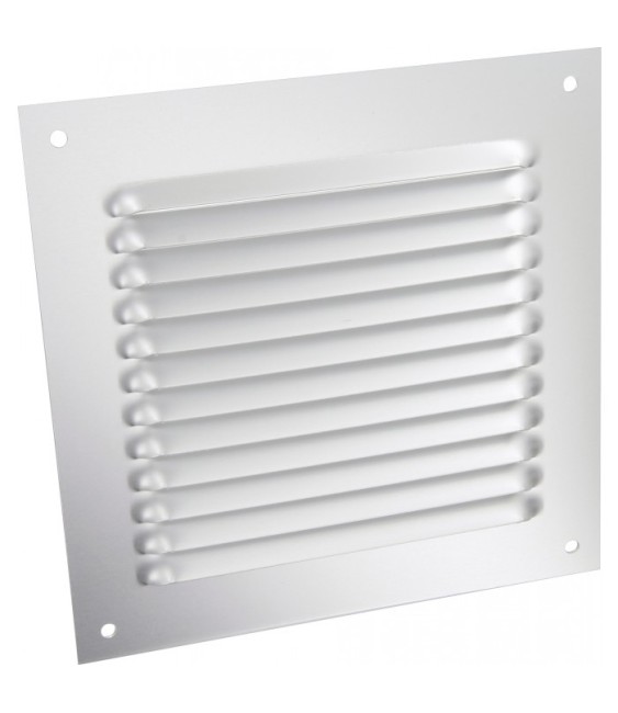 Grille de ventilation sans moustiquaire - métal - Carré - 165 mm - Aluminium -DMO
