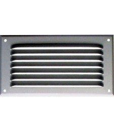 Grille de ventilation avec moustiquaire - métal - Rectangle - 140 x 50 mm - Aluminium - DMO