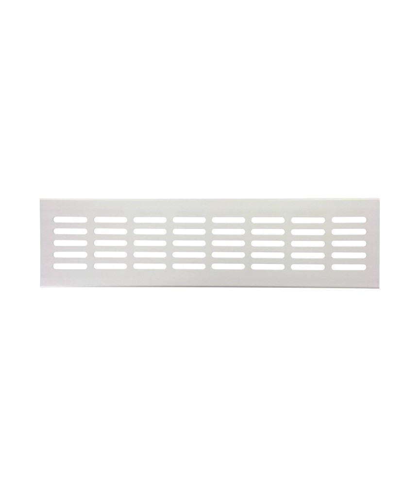 Grille de ventilation à encastrer - métal - 300 x 80 x 9.5 mm - Aluminium - DMO Grille de ventilation à encastrer - métal - 300 x 80 x 9.5 mm - Aluminium - DMO