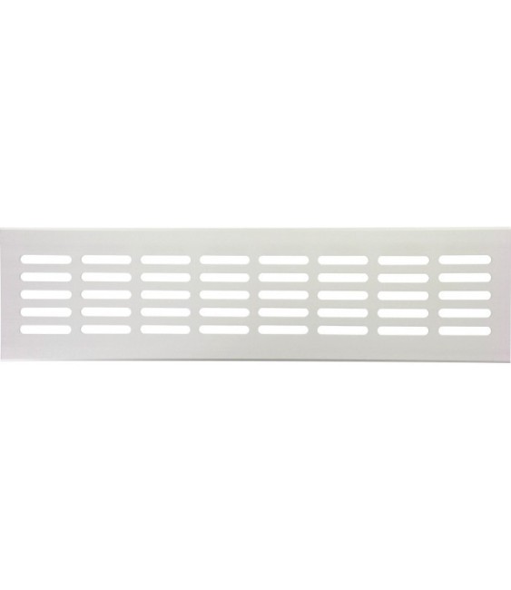 Grille de ventilation à encastrer - métal - 300 x 80 x 9.5 mm - Aluminium - DMO