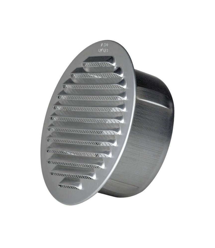 Grille de ventilation à encastrer - Ronde - 80 mm - Aluminium - DMO Grille de ventilation à encastrer - Ronde - 80 mm - Aluminium - DMO
