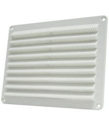 Grille plastique extérieure avec moustiquaire - 230 x 80 mm - DMO
