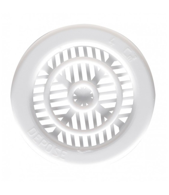 Grille de ventilation à encastrer pour contre cloison - Plastique - Ronde - 10 mm - DMO